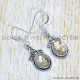 Golden Rutile 925 Sterling Silver Earrings (SJWE-788)