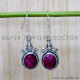 Ruby 925 Sterling Silver Earrings (SJWE-789)
