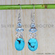 Blue Topaz 925 Sterling Silver Earrings (SJWE-79) Blue Topaz 925 Sterling Silver Earrings (SJWE-79)