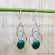 Malachite 925 Sterling Silver Earrings (SJWE-792)