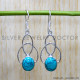 Turquoise 925 Sterling Silver Earrings (SJWE-794)