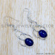 Lapis Lazuli 925 Sterling Silver Earrings (SJWE-795)