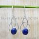 Lapis Lazuli 925 Sterling Silver Earrings (SJWE-795)