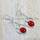 Coral 925 Sterling Silver Earrings (SJWE-797)
