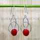 Coral 925 Sterling Silver Earrings (SJWE-797)