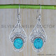 Turquoise 925 Sterling Silver Earrings (SJWE-80) Turquoise 925 Sterling Silver Earrings (SJWE-80)