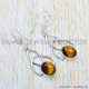 Tiger Eye 925 Sterling Silver Earrings (SJWE-800)