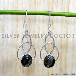 Labradorite 925 Sterling Silver Earrings (SJWE-801)