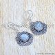 Rainbow Moonstone 925 Sterling Silver Earrings (SJWE-808)