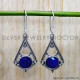 Sapphire 925 Sterling Silver Earrings (SJWE-811)
