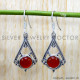 Carnelian 925 Sterling Silver Earrings (SJWE-814)