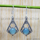 Chalcedony 925 Sterling Silver Earrings (SJWE-815)