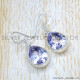 Amethyst 925 Sterling Silver Earrings (SJWE-817)