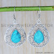 Turquoise 925 Sterling Silver Earrings (SJWE-82) Turquoise 925 Sterling Silver Earrings (SJWE-82)