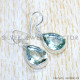 Green Amethyst 925 Sterling Silver Earrings (SJWE-821)