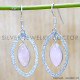 Rose Quartz 925 Sterling Silver Earrings (SJWE-826) Rose Quartz 925 Sterling Silver Earrings (SJWE-826)