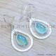 Chalcedony 925 Sterling Silver Earrings (SJWE-834)