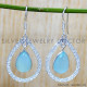 Chalcedony 925 Sterling Silver Earrings (SJWE-834)