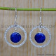 Sapphire 925 Sterling Silver Earrings (SJWE-843)