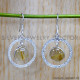 Golden Rutile 925 Sterling Silver Earrings (SJWE-844)