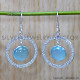 Chalcedony 925 Sterling Silver Earrings (SJWE-845)
