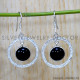 Black Onyx 925 Sterling Silver Earrings (SJWE-846)