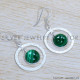 Malachite 925 Sterling Silver Earrings (SJWE-848)