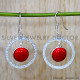 Coral 925 Sterling Silver Earrings (SJWE-850)
