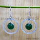 Green Onyx 925 Sterling Silver Earrings (SJWE-853)