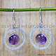 Amethyst 925 Sterling Silver Earrings (SJWE-856)