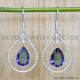 Mystic Topaz 925 Sterling Silver Earrings (SJWE-861)