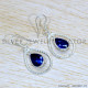 Sapphire 925 Sterling Silver Earrings (SJWE-864)