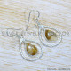Golden Rutile 925 Sterling Silver Earrings (SJWE-866)