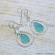 Chalcedony 925 Sterling Silver Earrings (SJWE-868)