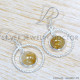 Golden Rutile 925 Sterling Silver Earrings (SJWE-884)