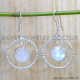 Rainbow Moonstone 925 Sterling Silver Earrings (SJWE-888)