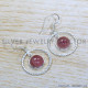 Rose Quartz 925 Sterling Silver Earrings (SJWE-889)