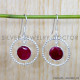 Ruby 925 Sterling Silver Earrings (SJWE-891)