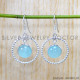 Chalcedony 925 Sterling Silver Earrings (SJWE-892)