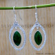 Emerald 925 Sterling Silver Earrings (SJWE-894)
