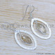 Golden Rutile 925 Sterling Silver Earrings (SJWE-897)