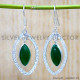 Green Onyx 925 Sterling Silver Earrings (SJWE-901)
