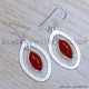 Carnelian 925 Sterling Silver Earrings (SJWE-902)