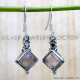 Rose Quartz 925 Sterling Silver Earrings (SJWE-906)