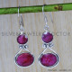 Ruby 925 Sterling Silver Earrings (SJWE-91) Ruby 925 Sterling Silver Earrings (SJWE-91)