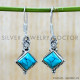Turquoise 925 Sterling Silver Earrings (SJWE-910)