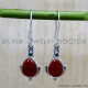 Carnelian 925 Sterling Silver Earrings (SJWE-915) Carnelian 925 Sterling Silver Earrings (SJWE-915)
