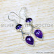 Amethyst 925 Sterling Silver Earrings (SJWE-918) Amethyst 925 Sterling Silver Earrings (SJWE-918)