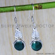 Emerald 925 Sterling Silver Earrings (SJWE-92) Emerald 925 Sterling Silver Earrings (SJWE-92)