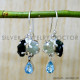 Aquamarine 925 Sterling Silver Earrings (SJWE-920) Aquamarine 925 Sterling Silver Earrings (SJWE-920)